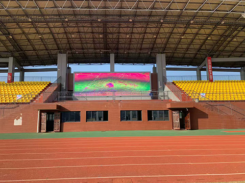 長(zhǎng)沙職院體育場(chǎng)戶(hù)外P6全彩屏